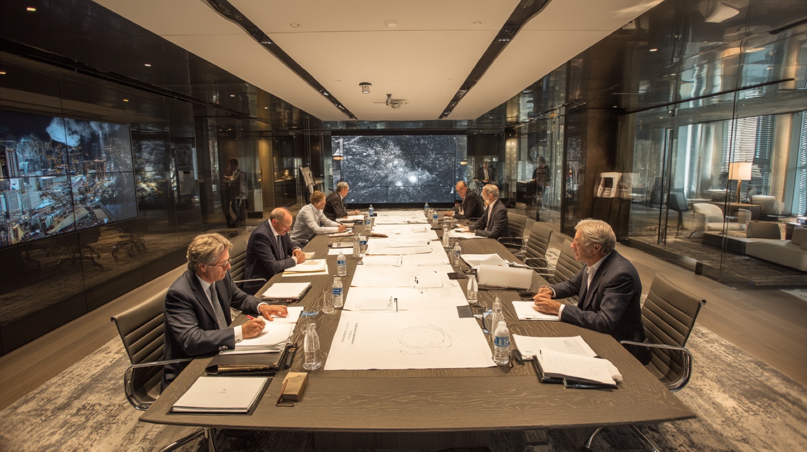 The Board of Trustees reviewing the framework